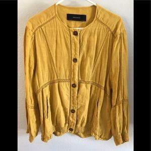 Zara Basic Linen Jacket.